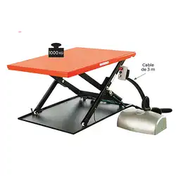 Low-profile budget electric lift table 1000 kg