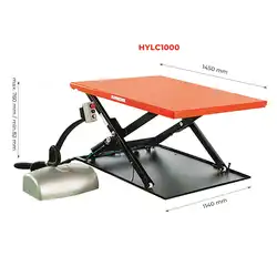Low-profile budget electric lift table 1000 kg