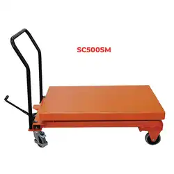 Mobile manual lift table 300 and 500 kg