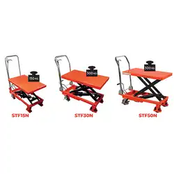 Budget manual lift table 150 to 500 kg