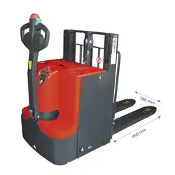 Ergonomic trans-stacker with additional lift 2000 kg