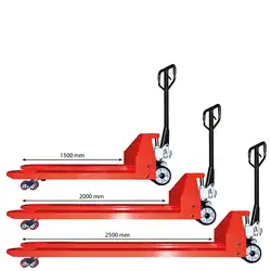 Extra-long manual pallet truck 3500 kg