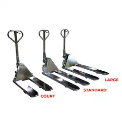 304 and 316 stainless steel premium manual pallet truck 2500 kg
