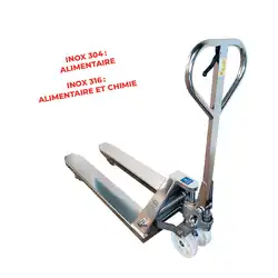 304 and 316 stainless steel premium manual pallet truck 2500 kg