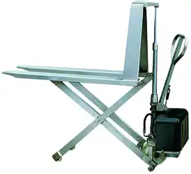 316 stainless steel electric scissor lift pallet truck 1000 kg