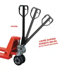 Premium quick lift manual pallet truck 2500 kg