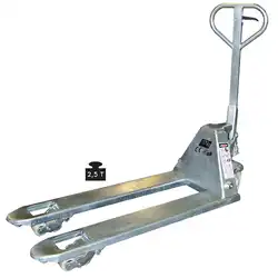 Galvanized premium manual pallet truck 2500 kg