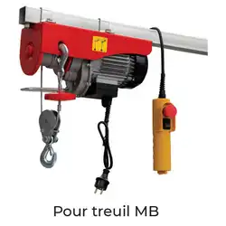 Support arm for MB electric hoist 250 and 600 kg